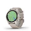 Thumbnail Image 2 of Garmin Fenix 7S Pro Sapphire Solar Edition Cream Leather Strap Smartwatch