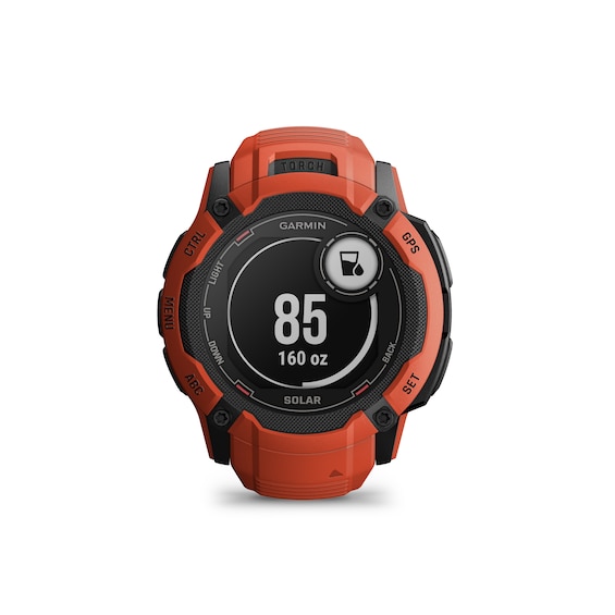 Garmin Instinct 2X Solar Red Silicone Strap Smartwatch