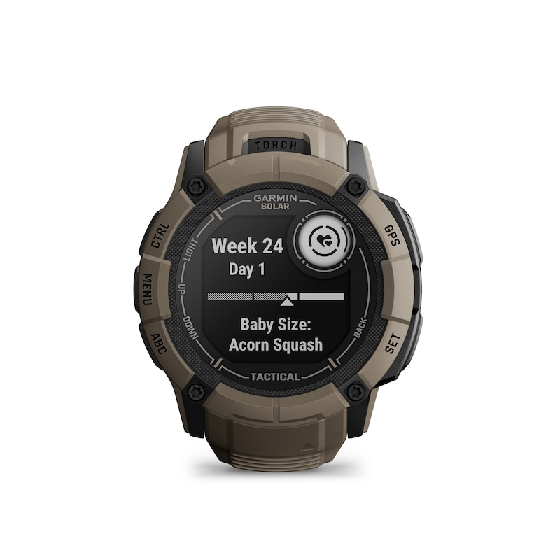 Garmin Instinct 2X Solar Tan Silicone Strap Smartwatch