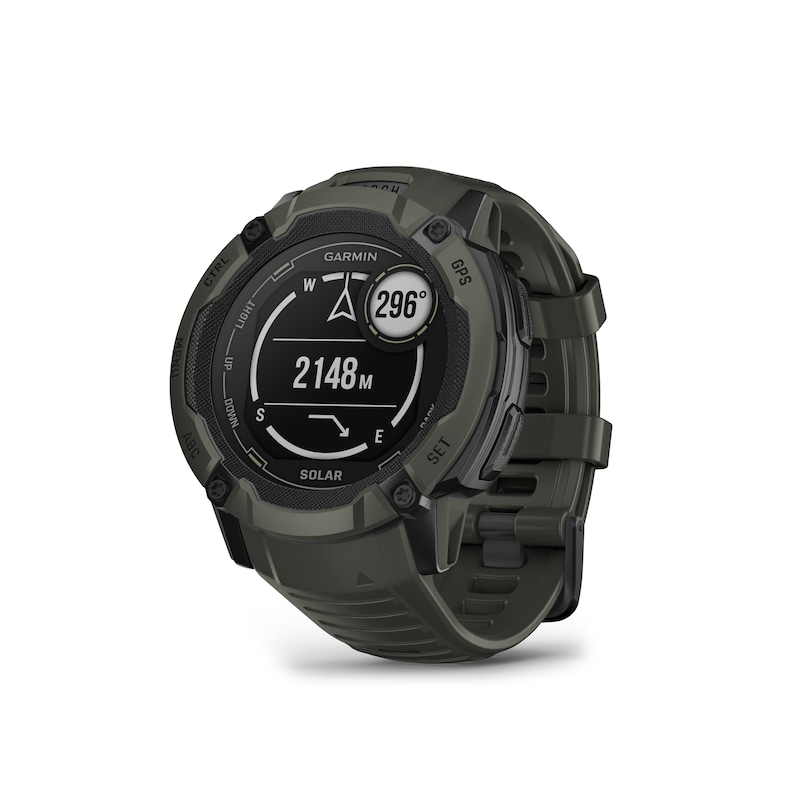 Garmin Instinct 2X Solar Green Silicone Strap Smartwatch