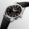 Thumbnail Image 2 of Longines Conquest Heritage 38mm Black Leather Strap Watch