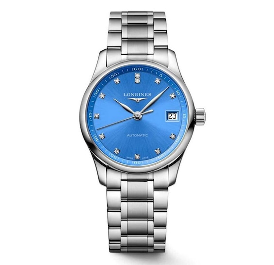 Longines Master Diamond Ladies’ Blue Dial Bracelet Watch