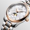 Thumbnail Image 2 of Longines Master Collection Moon-phase Diamond & 18ct Rose Gold Bracelet Watch