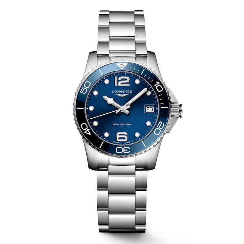 Longines Hydroconquest Blue Dial Stainless Steel Bracelet Watch