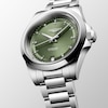 Thumbnail Image 1 of Longines Conquest Ladies' Diamond Green Dial Bracelet Watch