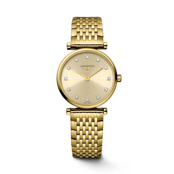 Longines La Grand Classique Diamond Gold Tone Bracelet Watch