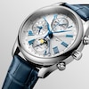 Thumbnail Image 2 of Longines Master Collection Men's White Dial & Blue Alligator Leather Strap Watch