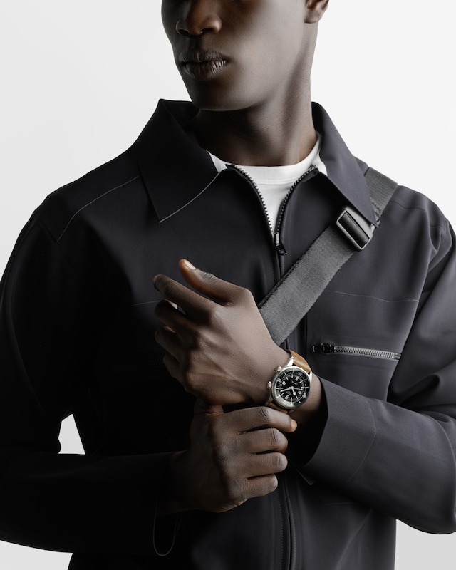Longines Legend Diver Men's Black Dial & Brown Leather Strap Watch