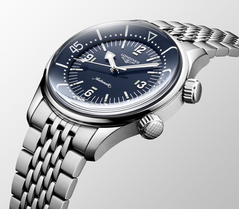 Main Image 3 of Longines Legend Diver Men's Blue Dial & Stainless Steel Bracelet Watch