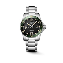 Longines Hydroconquest 41mm Men's Green Dial Bracelet Watch