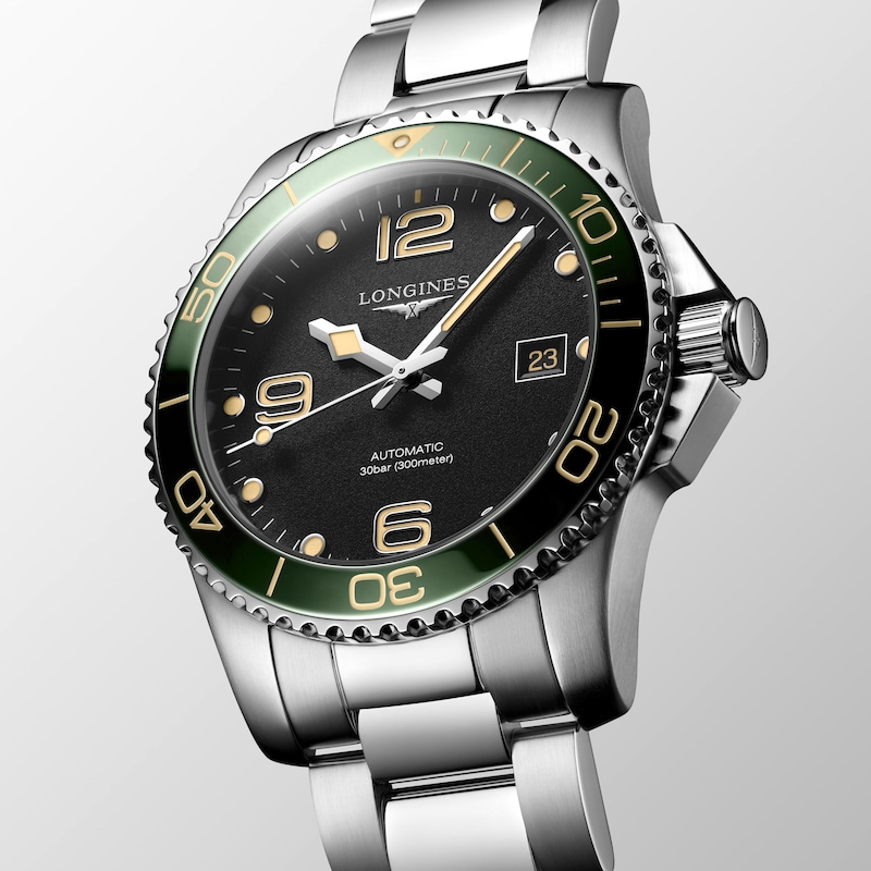 Longines HydroConquest 41mm Men's Green Dial Bracelet Watch