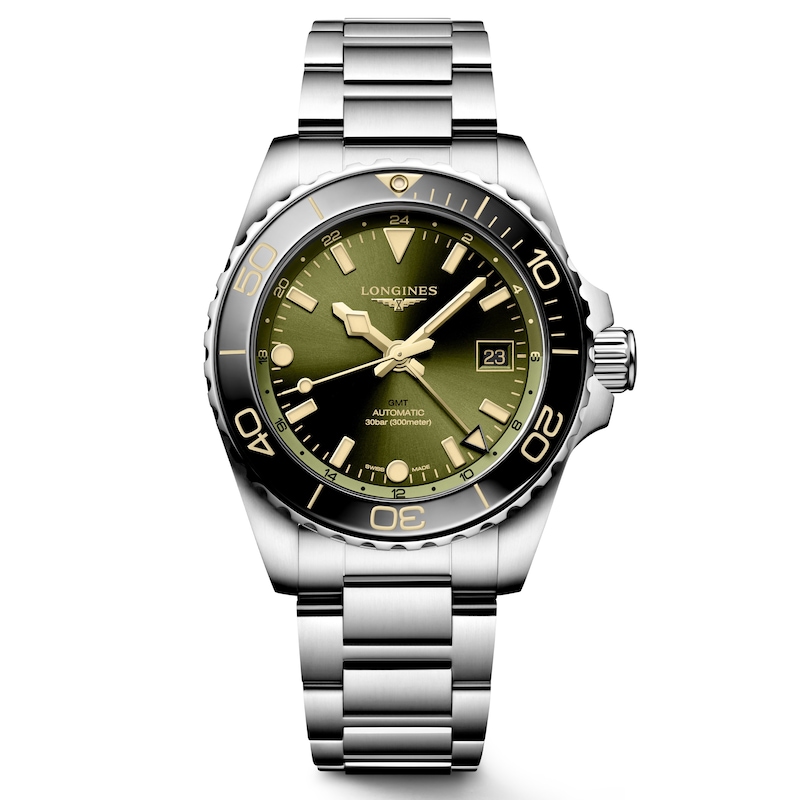 Main Image 1 of Longines HydroConquest GMT Men's Green Dial Bracelet Watch