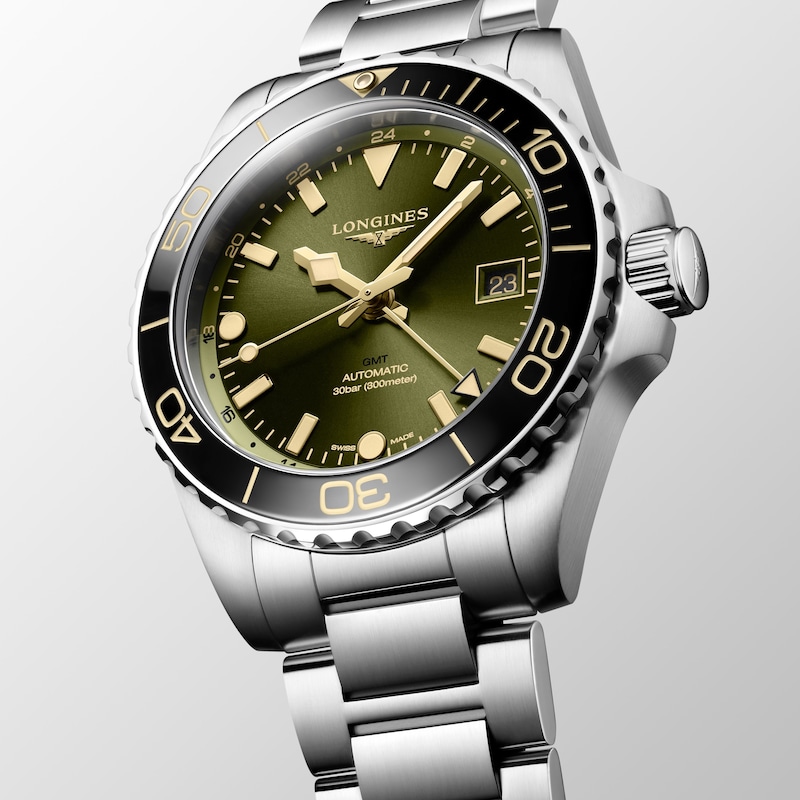 Main Image 2 of Longines HydroConquest GMT Men's Green Dial Bracelet Watch