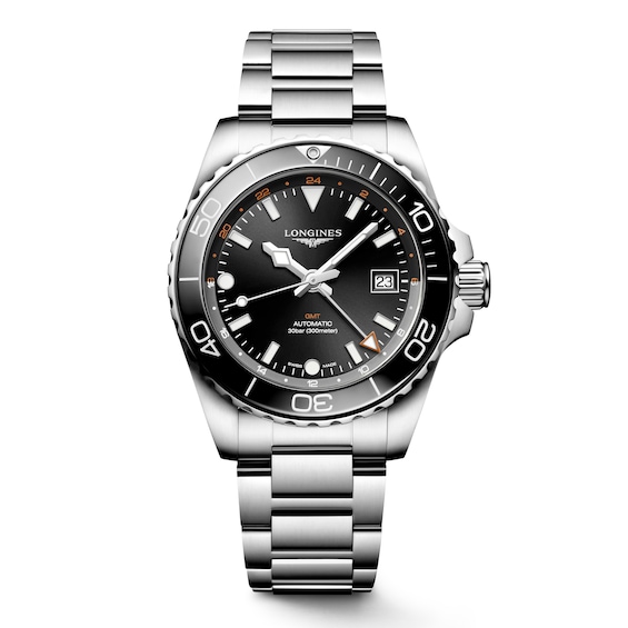 Longines HydroConquest GMT Men’s Black Dial Bracelet Watch
