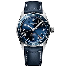 Longines Spirit Men's Blue Dial & Leather Strap Watch