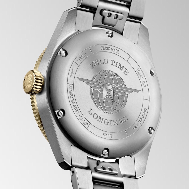 Longines Spirit Men's Grey Dial Bracelet Watch