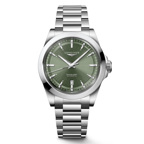 Longines Conquest Men’s Green Dial Bracelet Watch