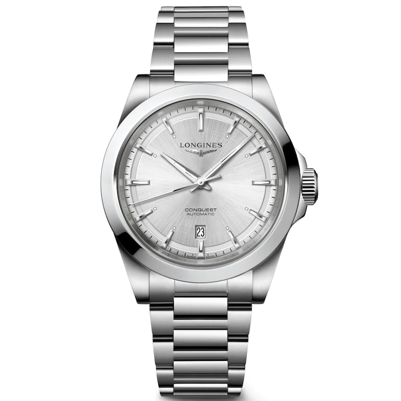 Longines Conquest Men's Silver Dial Bracelet Watch