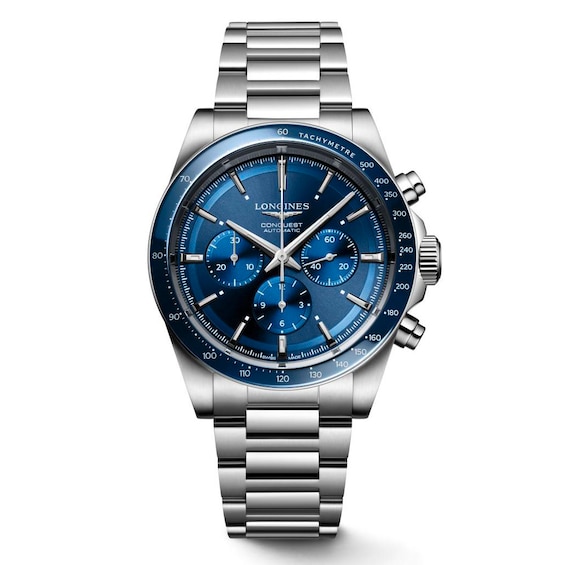 Longines Conquest Men’s Blue Dial Bracelet Watch