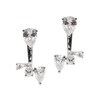 Thumbnail Image 1 of CARAT* LONDON Navis Silver Cubic Zirconia Pear Cut Jacket Earrings