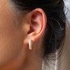 Thumbnail Image 1 of CARAT* LONDON Dana Gold Vermeil Cubic Zirconia Hoop Earrings