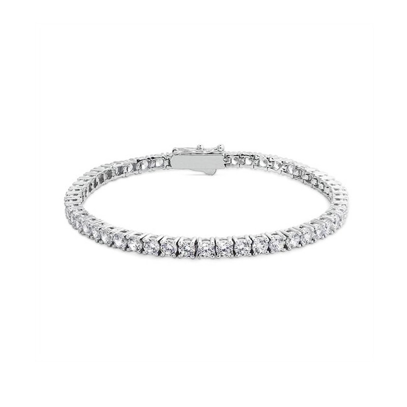 CARAT* LONDON Vianne Silver 7 Inch Cubic Zirconia Tennis Bracelet