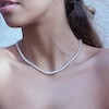 Thumbnail Image 2 of CARAT* LONDON Prudence Silver Cubic Zirconia Round Line Necklace