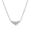 Thumbnail Image 0 of CARAT* LONDON Tulisa Silver Cubic Zirconia Marquise Cut Necklace
