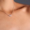 Thumbnail Image 2 of CARAT* LONDON Tulisa Silver Cubic Zirconia Marquise Cut Necklace