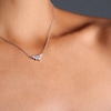 Thumbnail Image 3 of CARAT* LONDON Tulisa Silver Cubic Zirconia Marquise Cut Necklace