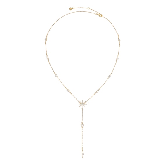 CARAT* LONDON Gold Vermeil Silver Cubic Zirconia Star Neckla