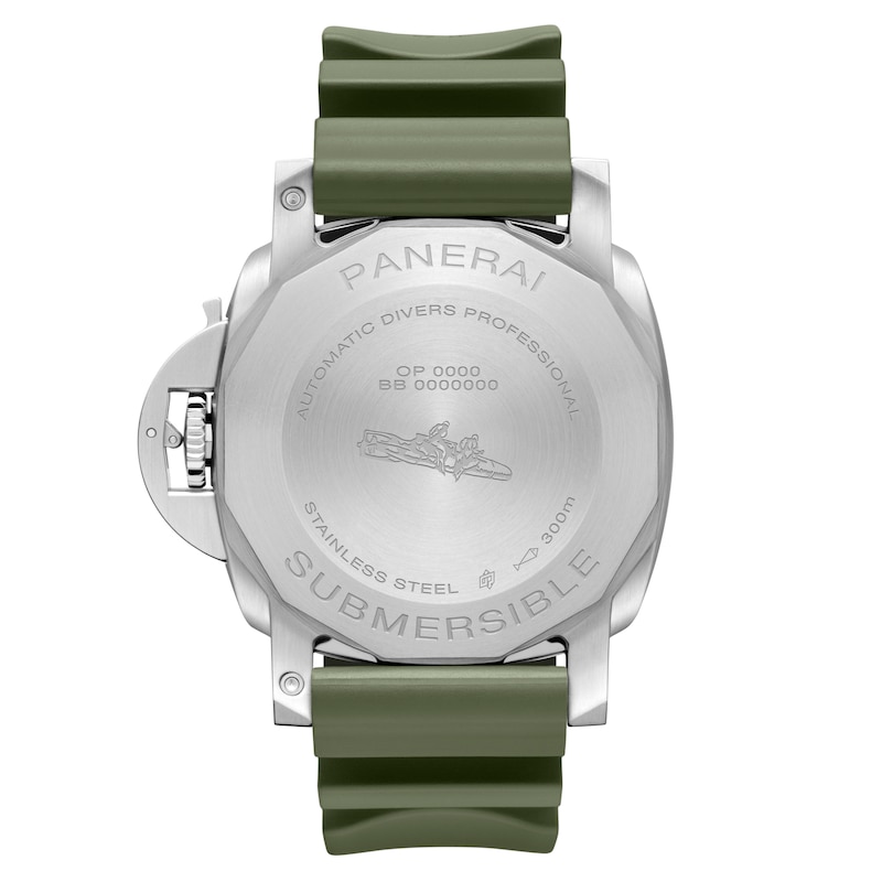 Panerai Submersible Quarantaquattro Bianco 44mm White Dial & Khaki Strap Watch