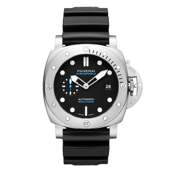 Panerai Submersible Quarantaquattro 44m Men’s Black Dial & Strap Watch