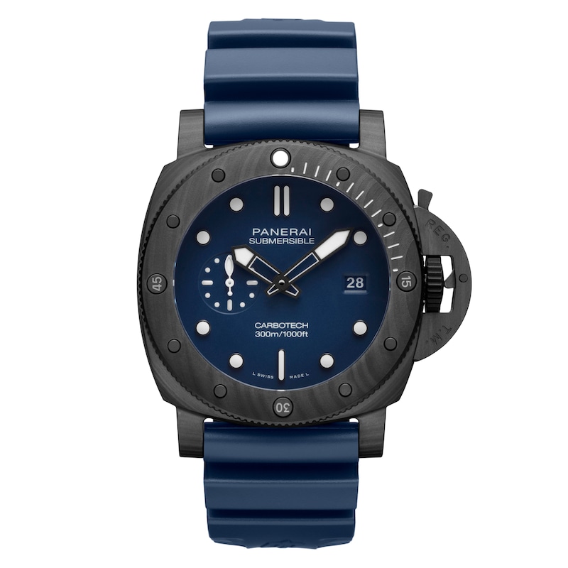 Main Image 1 of Panerai Submersible Quarantaquattro Carbotech Blu Abisso 44mm Blue Dial & Rubber Strap Watch
