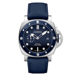 Panerai Submersible Quarantaquattro Blu Profondo 44mm Blue Dial & Fabric Strap Watch