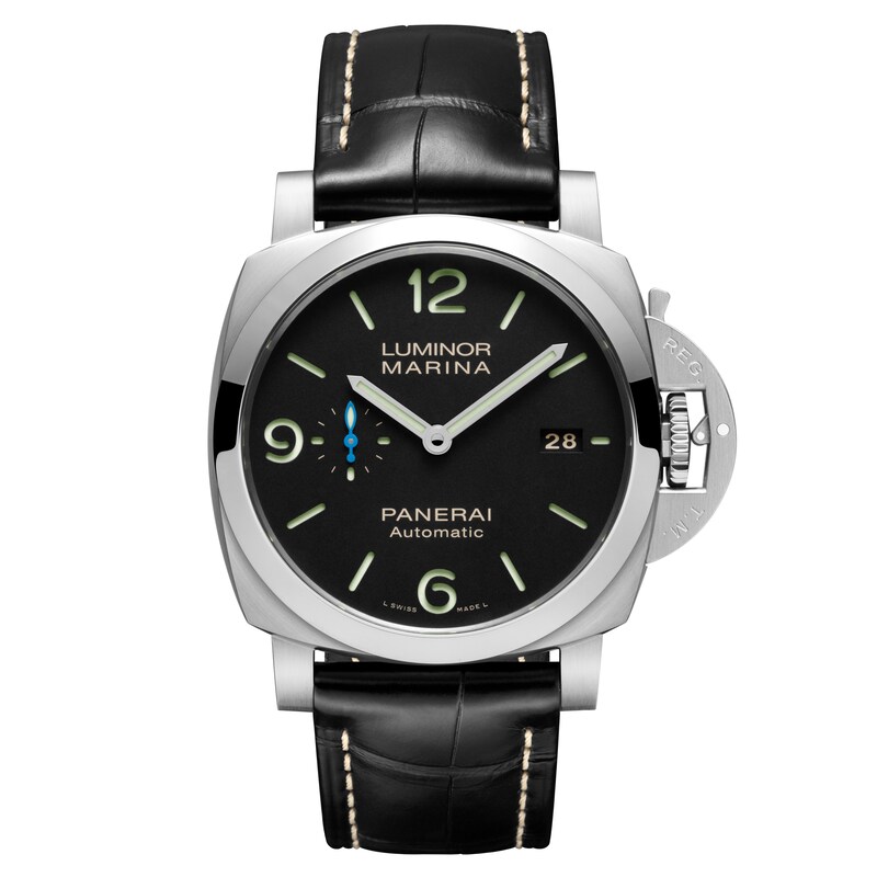 Panerai Luminor Marina 44mm Men's Black Dial & Leather Strap Watch