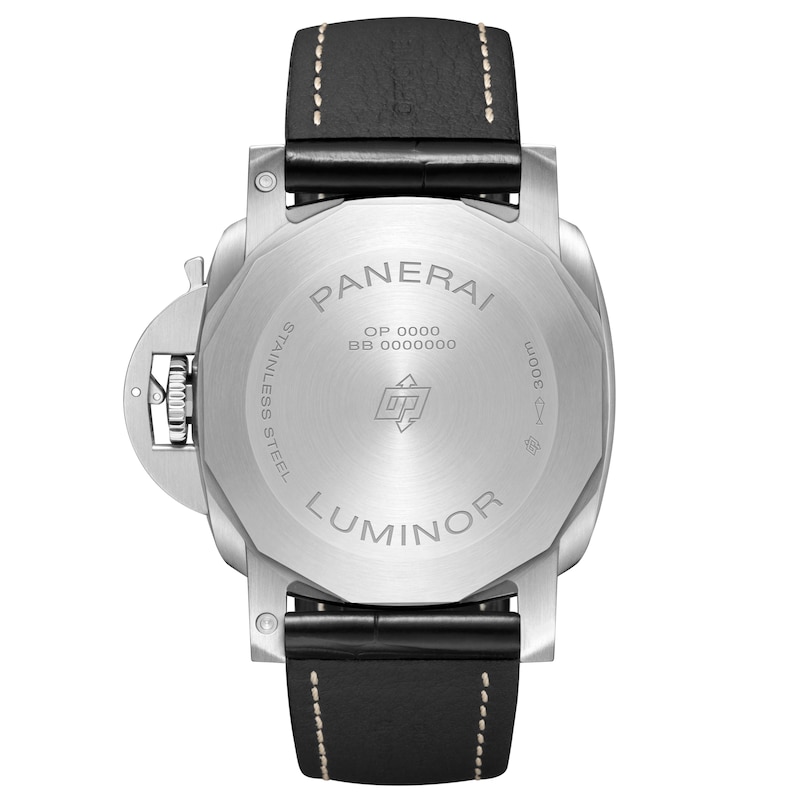 Panerai Luminor Marina 44mm Men's Black Dial & Leather Strap Watch