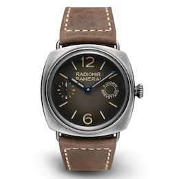 Panerai Radiomir Otto Giorni 45mm Men's Brown Leather Strap Watch