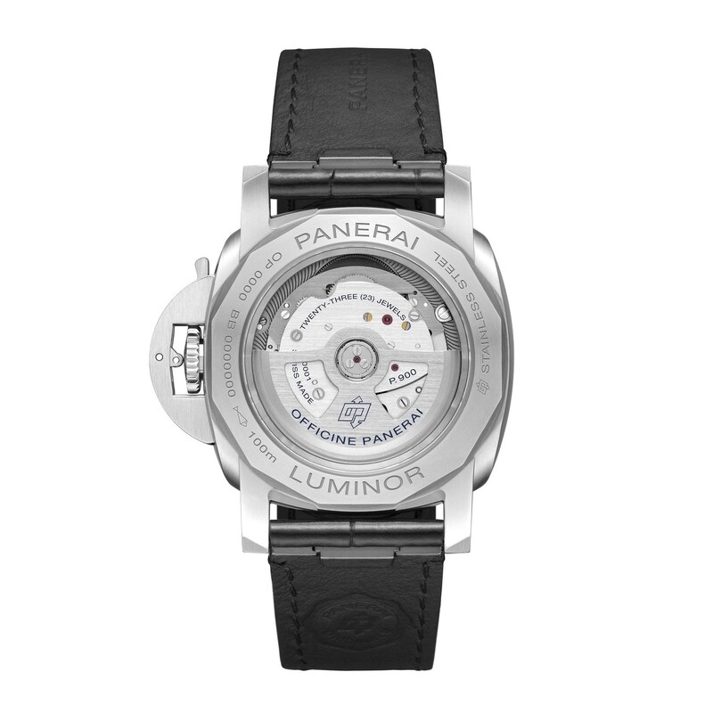 Main Image 2 of Panerai Luminor Quaranta Bitempo 40mm White Dial & Alligator Leather Strap Watch