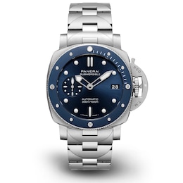 Panerai Submersible Blu Notte 42mm Men's Blue Dial Bracelet Watch