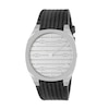Thumbnail Image 0 of GUCCI 25 Silver-Tone Dial & Black Leather Strap Watch