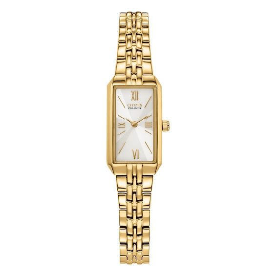 Women's Citizen Eco-Drive Silhouette Champagne Dial & Gold Tone Watch