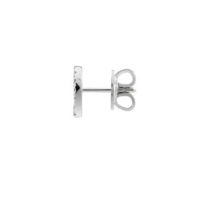 Gucci Interlocking 18ct White Gold Diamond Stud Earrings