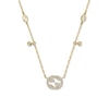 Thumbnail Image 2 of Gucci Interlocking 18ct Yellow Gold 0.27ct Diamond Necklace