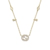 Thumbnail Image 3 of Gucci Interlocking 18ct Yellow Gold 0.27ct Diamond Necklace