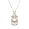 Thumbnail Image 0 of Yoko London Trend 18ct Yellow Gold Freshwater Pearl 0.08ct Diamond Pendant