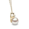 Thumbnail Image 1 of Yoko London Trend 18ct Yellow Gold Freshwater Pearl 0.08ct Diamond Pendant