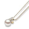 Thumbnail Image 2 of Yoko London Trend 18ct Yellow Gold Freshwater Pearl 0.08ct Diamond Pendant