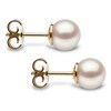 Thumbnail Image 2 of Yoko London Classic 18ct Yellow Gold Akoya Pearl 7mm Stud Earrings