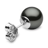 Thumbnail Image 2 of Yoko London Classic 18ct White Gold Black Tahitian Pearl Stud Earrings